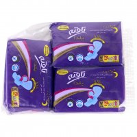 نوار بهداشتی بال‌دار ویژه شب یلدا سایز XXL تافته 3 بسته 7 عددی 