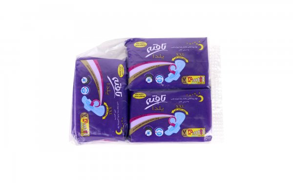 نوار بهداشتی بال‌دار ویژه شب یلدا سایز XXL تافته 3 بسته 7 عددی 