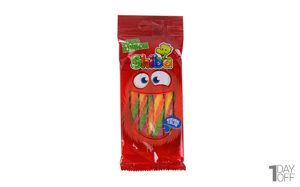 پاستیل SOUR RIBBON شیبا مقدار 90 گرم