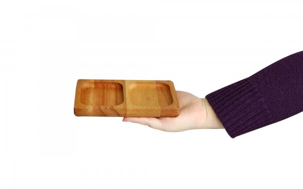 تخته سرو چوبی 2 خانه مدل مستطیل