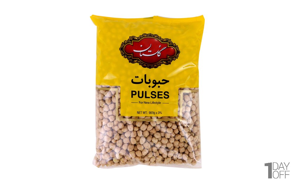 نخود گلستان مقدار 900 گرم