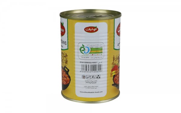 کنسرو لوبیا چیتی خوشبخت مقدار 380 گرم