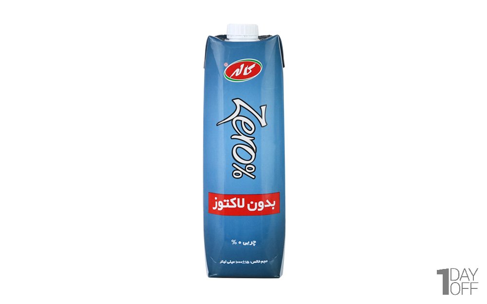 شیر بدون لاکتوز زیرو با چربی صفر درصد کاله مقدار 1 لیتر