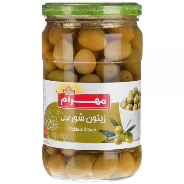 زیتون شور ایرانی مهرام مقدار 670 گرم