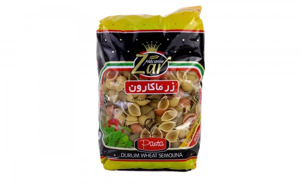 ماکارونی فرمی زر ماکارون مدل شلز سبزیجات مقدار 500 گرم