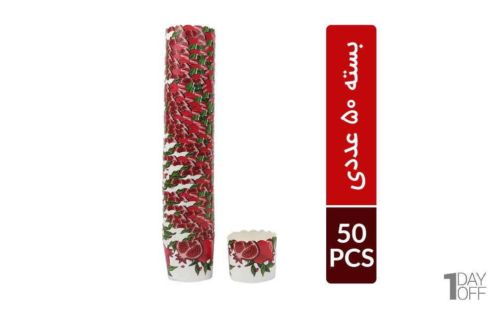 کپسول کاپ‌کیک و مافین یلدا طرح انار 