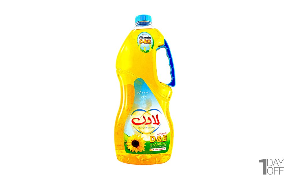 روغن آفتاب‌گردان مخصوص پخت و پز لادن مقدار 3 لیتر