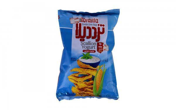 چیپس ذرت با طعم ماست موسیر ترددیلا مقدار 100 گرم