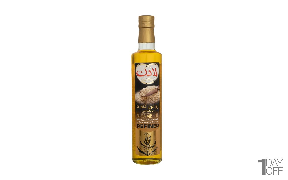 روغن کنجد لادن طلایی مقدار 500 میلی‌لیتر