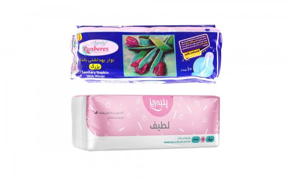 نوار بهداشتی بال‌دار سایز بزرگ پنبه‌ریز بسته 10 عددی