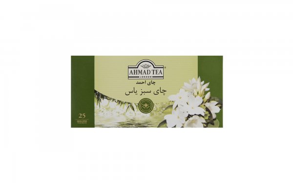 چای سبز کیسه‌ای با طعم گل یاس احمد بسته 25 عددی