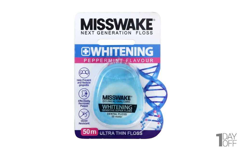 نخ‌دندان Whitening میسویک مقدار 50 متر