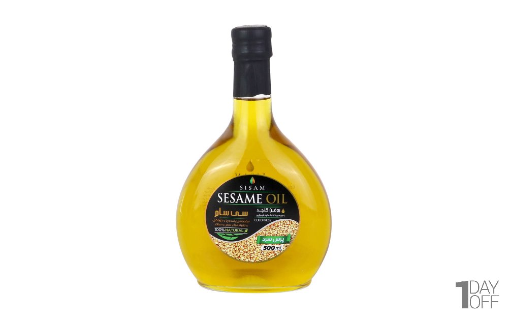 روغن کنجد پرس سرد سی‌سام مقدار 500 میلی‌لیتر 