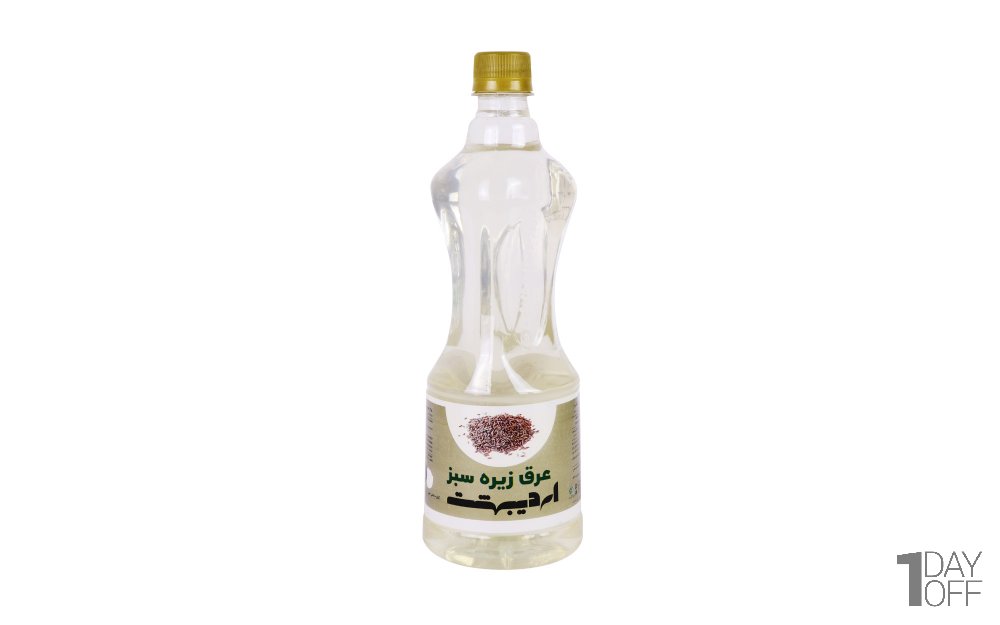 عرق زیره‌ سبز اردیبهشت مقدار 1000 سی‌سی
