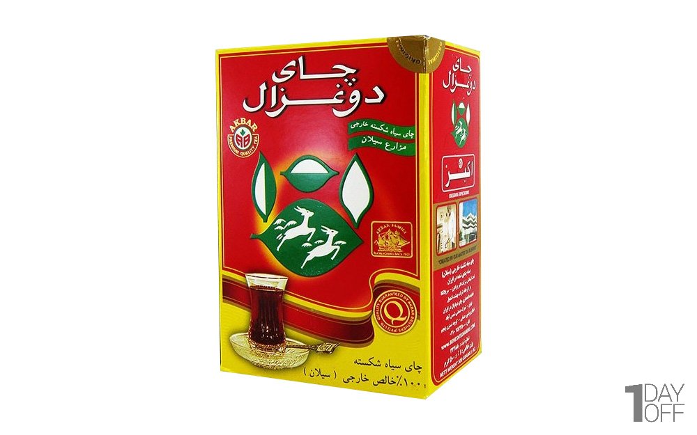چای سیاه شکسته دوغزال مقدار 500 گرم
