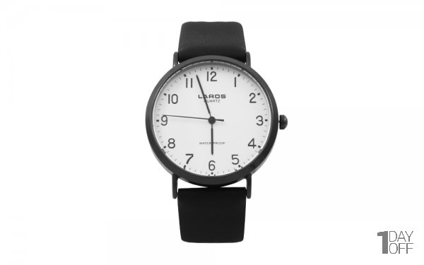 ساعت لاروس مدل 1117-80129-S - مشخصات: مردانه / جنس بند چرم / جنس بدنه استیل / قطر صفحه 3.5 سانتی‌متر